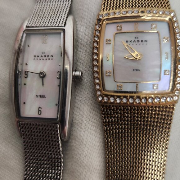 Skagen Mother of Pearl Face Watches READ CAREFULLY - Picture 1 of 10
